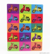 Edicola Accessories Metal Plate - Lambretta Popart 1:1 Různé