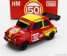 Brumm Fiat 500 Brums N 50 Hm Hyper Modelcar 2024 1:43 červená žltá čierna