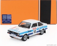 Ixo-models Ford england Escort Mkii Rs 1800 N 14 Rally Haspengouw 1981 Bertie Fisher - Austin Frazer 1:43 White Blue
