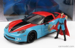 Jada Chevrolet Corvette Z06 2015 s figúrkou Doctora Strangea 1:24 Modrá červená