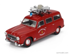 Edicola Peugeot 403 Sw Station Wagon Hasičské auto Centre De Secours Principal Annonay 1969 1:43 Červená