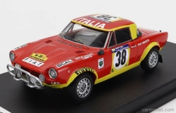 Trofeu Fiat 124 Abarth Rally (nočná verzia) N 38 Rally East African Safari 1974 R.ulyate - I.smith 1:43 Červeno-žltá