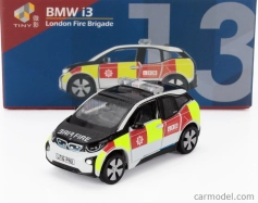 Tiny toys BMW I3 London Fire Brigade Department (b39) 2014 1:64 čierna biela červená žltá