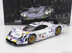 Werk83 Porsche 911 Gt1-98 3.2l Turbo Team Porsche Ag Mobil-1 N 25 2nd 24h Le Mans 1998 Uwe Alzen - Jorg Muller - Bob Wollek 1:18 Biela Modrá Červená