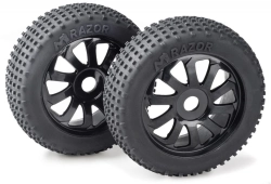 Pneumatiky Absima Razor vrátane disku 1:8 buggy, balenie 2 ks
