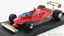 Brumm Ferrari F1 312t4 N 11 Víťaz majstrovstiev sveta v Monze Taliansko 1979 Jody Scheckter 1:43 Červená