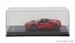 Edicola Ferrari Sf90 Stradale Hybrid 1000hp 2019 - Con Vetrina - With Showcase 1:64 Rosso Corsa - Červená