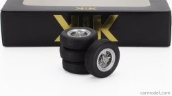 Kk-scale Accessories Set 4x Wheels And Rims For Ghibli Coupe 1969 1:18 Černý Chrom