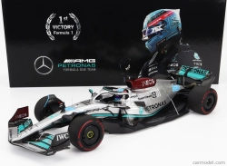 Minichamps Mercedes gp F1 W13e Mercedes-amg Petronas F1 N 63 1:18, stříbrná