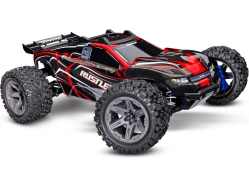 BAZAR - RC auto Traxxas Rustler 1:10 2BL 4WD RTR, červená
