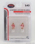 Americké diorámy Figúrky Race Day - Set 6 1:43 Rôzne