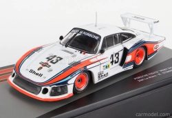 Edicola Porsche 935/78 3.2l Twin Turbo Moby Dick Team Martini Racing Porsche System N 43 24h Le Mans 1978 Rolf Stommelen - Manfred Schurti 1:43 Biela modrá červená
