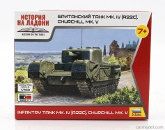 Zvezda Tank Mk.iv Churchill Military 1945 1:100 /