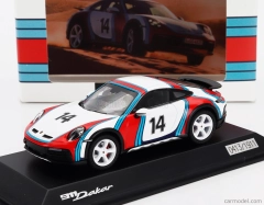 Spark-model Porsche 911 992 Dakar Coupe N 14 Martini Racing Livery 2023 1:43 Biela červená modrá