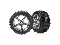 Traxxas koleso 2.2", disk Tracer strieborný, pneu Alias (2)