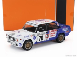 Ixo-models Lada fiat 2105 Vfts N 70 Rally 1000 Lakes 1986 Eugenijus Tumalevicious - Pranas Videika 1:18 Bílá Modrá