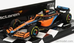 Minichamps Mclaren F1  Mcl36 Team Mclaren N 4 Bahrain Gp 2022 Lando Norris 1:43 Oranžová Světle Modrá