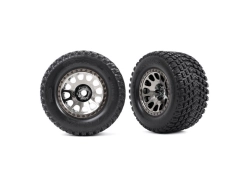 Traxxas kolo 4.3/5.7", disk XRT Race černý chrom, pneu Gravix (pár)