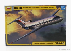 Zvezda Jakovlev Jak-40 Turbojet Osobné lietadlo Lietadlo 1968 1:144 /