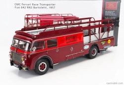Cmc Fiat 642rn2 Truck Bartoletti F1 Ferrari Car Transporter 1957 1:18 Červená