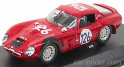 Najlepší model Alfa romeo Tz2 N 126 Targa Florio 1966 Pinto - Todaro 1:43 Red