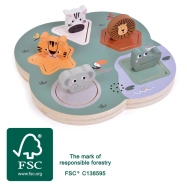 small foot 3D puzzle se zvuky zvířat Safari