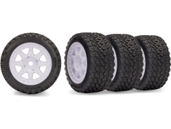 Traxxas koleso, disk 8-spoke, pneu Rally (sada 4)