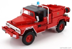 Edicola Acmat Tpk 4x4 Tanker Truck 1985 - Hasičské auto - Vigili Del Fuoco - Feuerwehr 1:43 Červená biela sivá