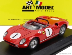 Art-model Ferrari 250p Spider N 1 Bridgehampton 1963 P.rodriguez 1:43 Červená