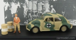 Rio-models Volkswagen Afrika Korps Wehrmacht 1941 s figúrkami 1:43 Vojenská zelená piesočná