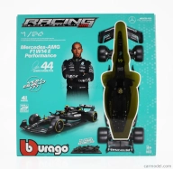 Bburago Mercedes gp F1 W14 Team Mercedes-amg Petronas Formula One N 63 Season 2023 George Russell 1:24 Matt Black