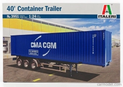 Príslušenstvo Italeri Príves pre nákladné vozidlo - Rimorchio Trasporto Container 1:24 /