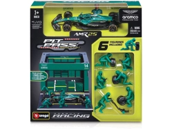 Bburago Aston Martin AMR25 (2025) 1:43 #14 Alonso (Pit Pass Set)