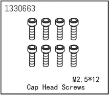 1330663 - Cap Head Screws M2.5*12 (8)