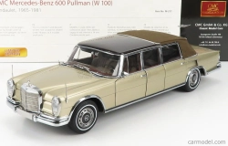 Cmc Mercedes benz S-class 600 Pullman (w100) Landaulet Soft-top Semiconvertible 1972 1:18 Gold Met