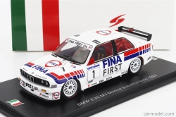 Spark-model BMW radu 3 (e30) M3 Team Bmw Fina N 1 Superturismo Monza 1992 Roberto Ravaglia 1:43 Biela