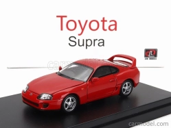 LCD-model Toyota Supra Mkiv (a80) Coupe 1993 - Detaily motora 1:64 Červená