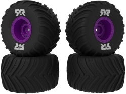 Arrma kolo s pneu dBoots Chevron MT, disk fialový (4): GROM