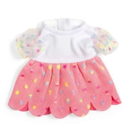 Bigjigs Toys Ružové párty šaty pre bábiku 28 cm