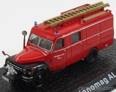Edicola Hanomag Lf8 Al 28 Truck Werksfeuerwehr Toging Fire Engine 1958 1:72 Červená Černá