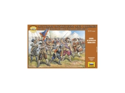 Zvezda figúrky – rakúski mušketieri a pikemenci (1:72)