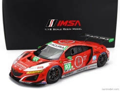 Truescale Acura Nsx Gt3 Evo22 Team Racers Edge N 93 Gtd Class 24h Daytona 2023 R.briscoe - D.formal - A.harrison - K.marcelli 1:18 Červená