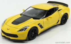 Welly Chevrolet Corvette Z06 Coupe 2017 1:24 žltá
