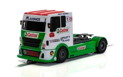Autíčko Super Resistant SCALEXTRIC C4156 - Racing Truck - Red & Green & White (1:32)
