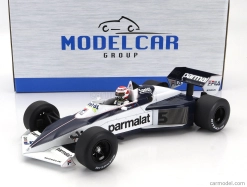 Mcg Brabham F1 Bt52 N 5 Víťaz majstrovstiev sveta v Brazílii 1983 Nelson Piquet 1:18 Bielo modrá