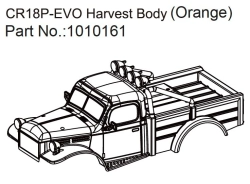 HBP240354 - (1010161) Harvest Body (orange) - EVO 1:18