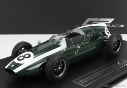 Gp-replika Cooper F1 T51 Climax Team Cooper Car Company N 8 1959 Jack Brabham 1959 World Champion - Con Vetrina - s vitrínou 1:18 Green White