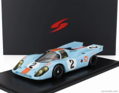 Spark-model Porsche 917k 4.5l Gulf Team John Wyer Automotive Engineering N 2 Winner 24h Daytona 1970 Pedro Rodriguez - Leo Kinnunen - Brian Redman 1:18 Světle Modrá Oranžová