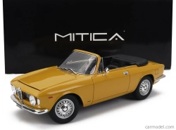 Mitica Alfa romeo Giulia 1600 Gtc Cabriolet Open 1964 – Interior Black 1:18 Giallo Ochre - Žlutá