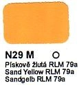 Agama Email N29 M Pískově žlutá RLM 79a